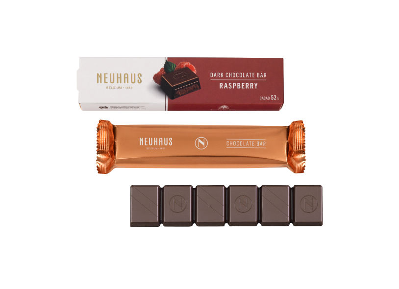 DARK CHOCOLATE BAR -  RASPBERRY