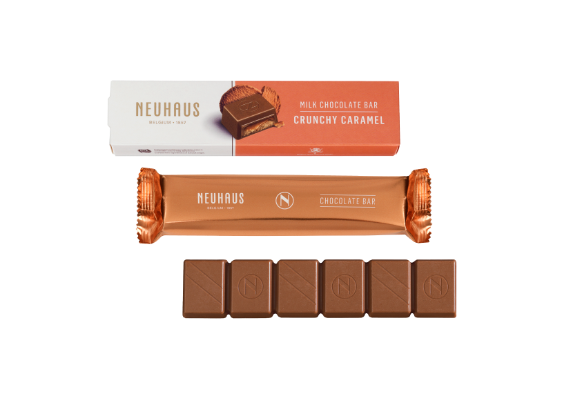 MILK CHOCOLATE BAR - CRUNCHY CARAMEL