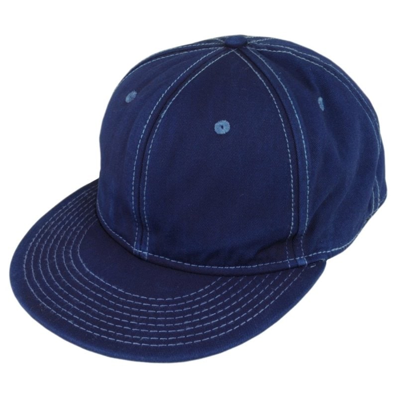 藍染め キャップ 帽子 CAP フラットバイザー コットン メンズ レディース しっかり 綿