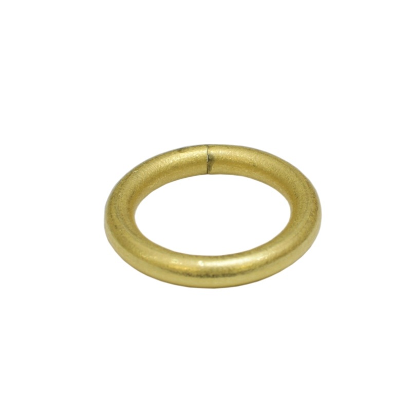 真鍮 丸カン 内径15ｍｍ キーホルダーパーツ brass 生地 レザークラフト 金具 パーツ 金色 古美金