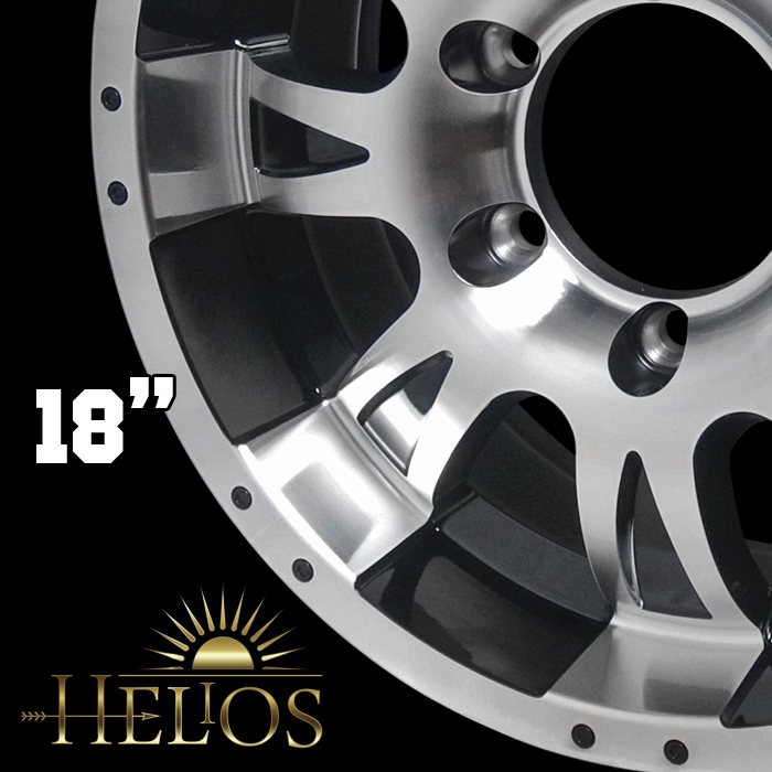 HELIOS ハイエース 200系 HS-08 ホイール 18x7.5J-35 【4本 18インチ