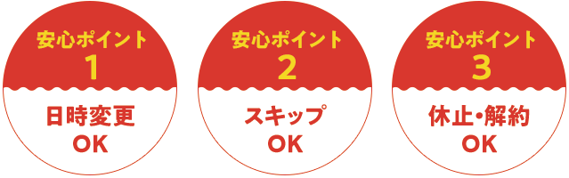 スーパー定期便の安心ポイント