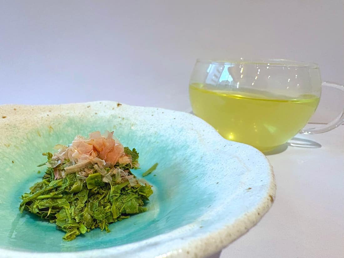 茶殻のおひたし画像