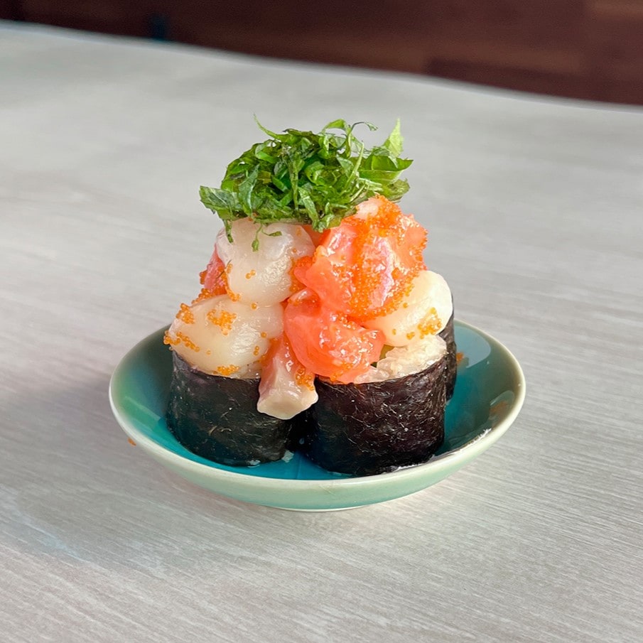 のっけてこぼれて！あて巻き（海鮮３種）