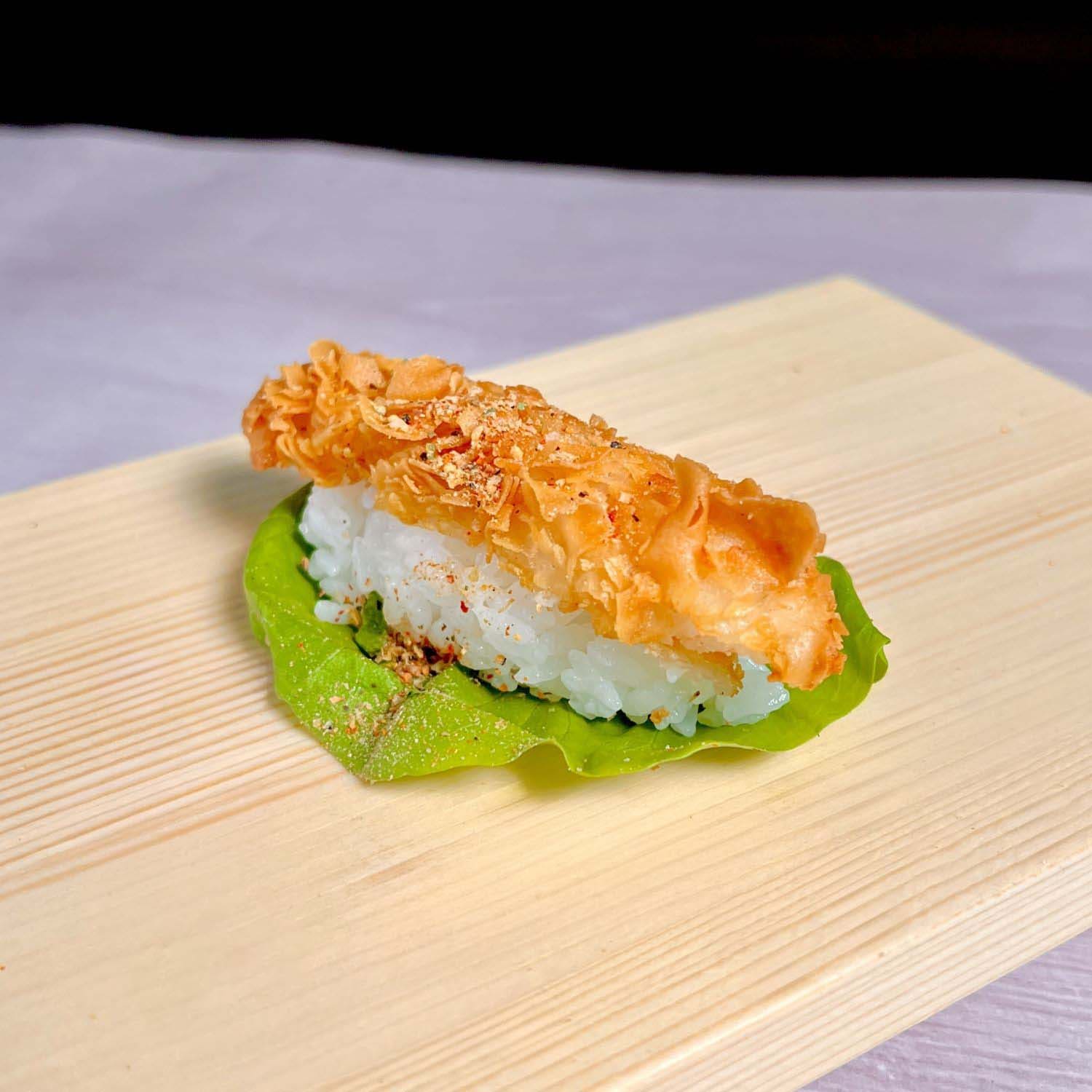 【菜】ザクザク海老(スパイス)の手巻き寿司