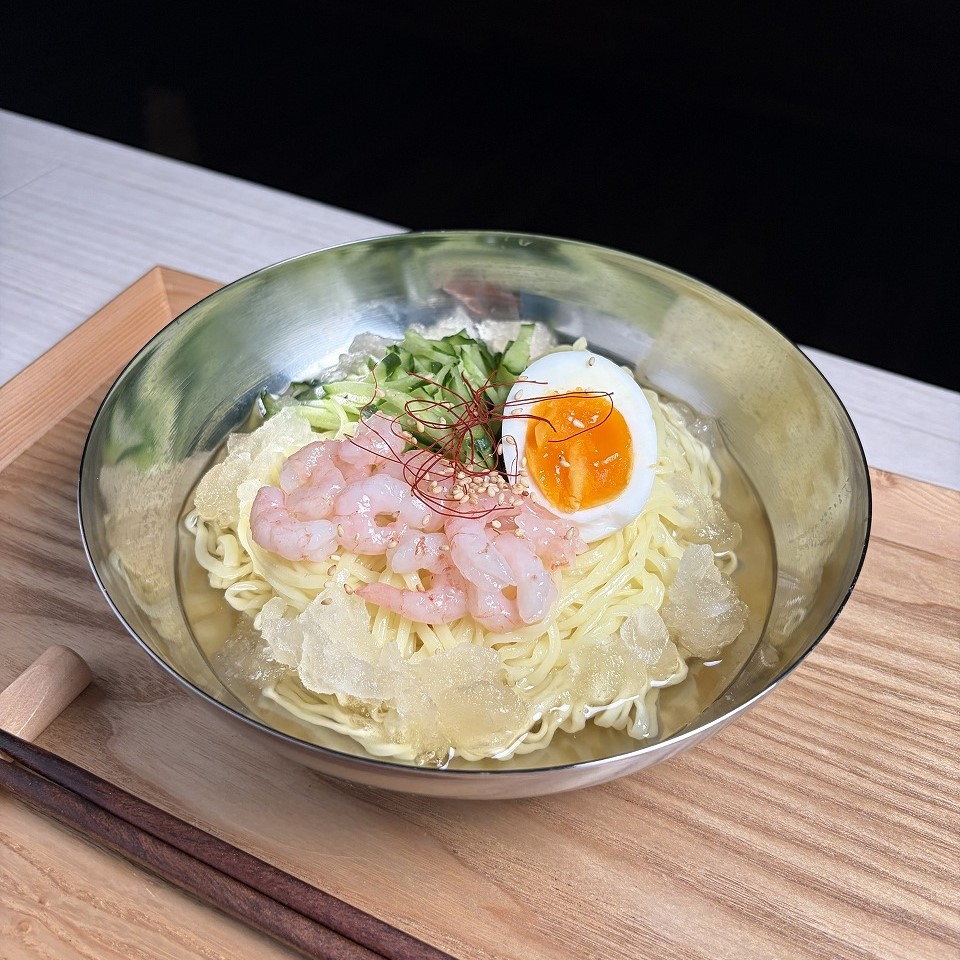プリプリ海老の冷麺風シャリシャリ麺
