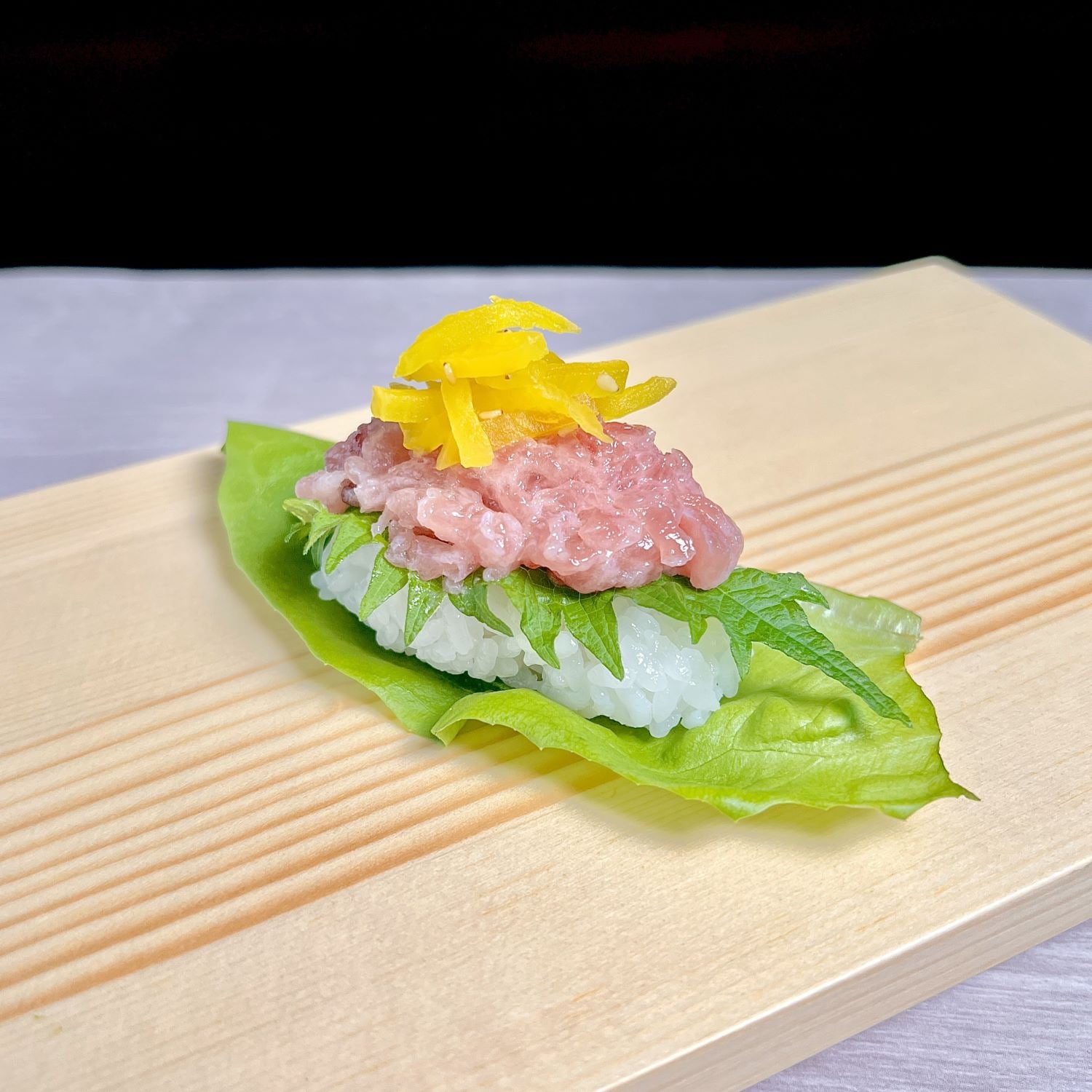 【菜】トロたくの手巻き寿司