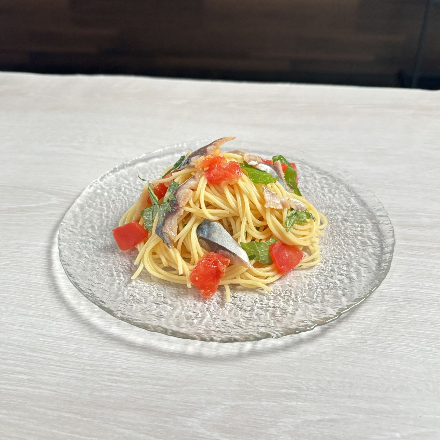 しめさばの冷製パスタ