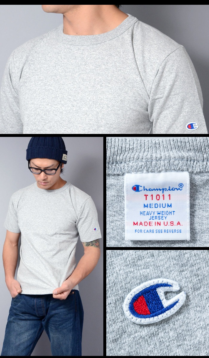 ミリタリーショップ専門店 Swat Champion チャンピオン T1011 ティーテンイレブン Tシャツ 無地 5色展開 C5 P301 Champion チャンピオン インナー