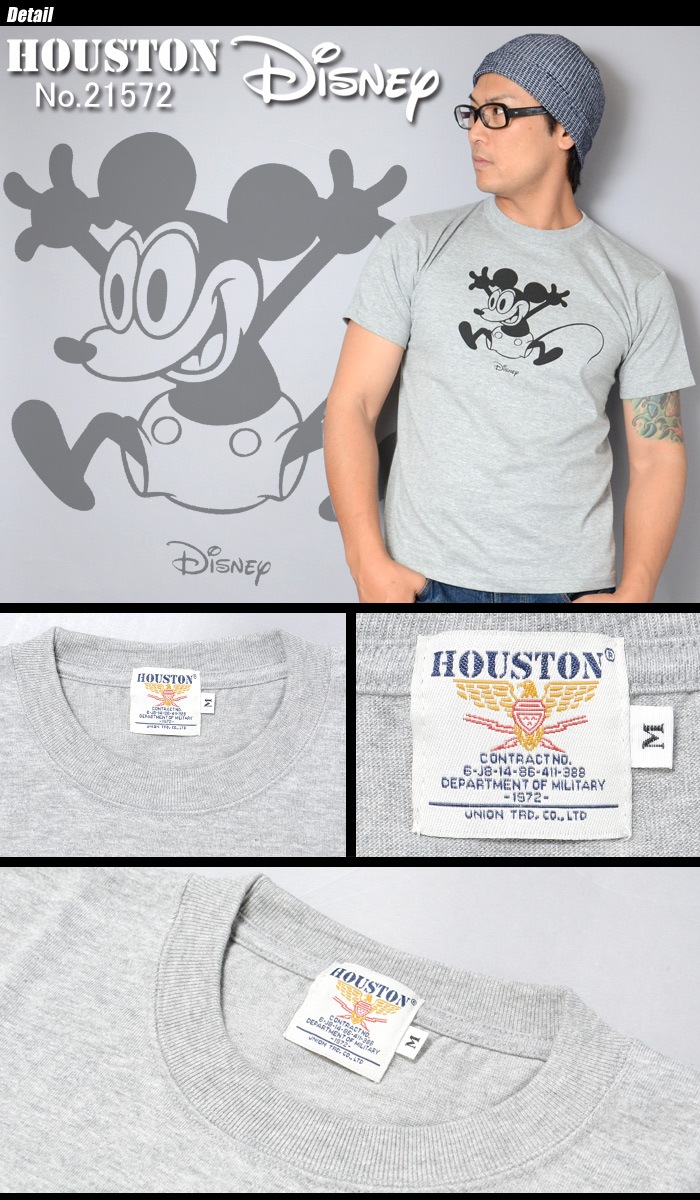 ミリタリーショップ専門店 Swat Houston ヒューストン T Shirt ミッキーマウス プリント Tシャツ Houston ヒューストン シャツ