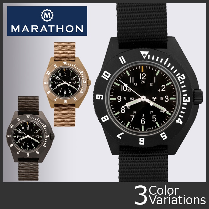 ミリタリーショップ専門店 Swat Marathon マラソン Navigator ナビゲーター Tritium No Date Pilot クォーツ Sterile ステライル 正規品 1年保証 1024 Marathon マラソン