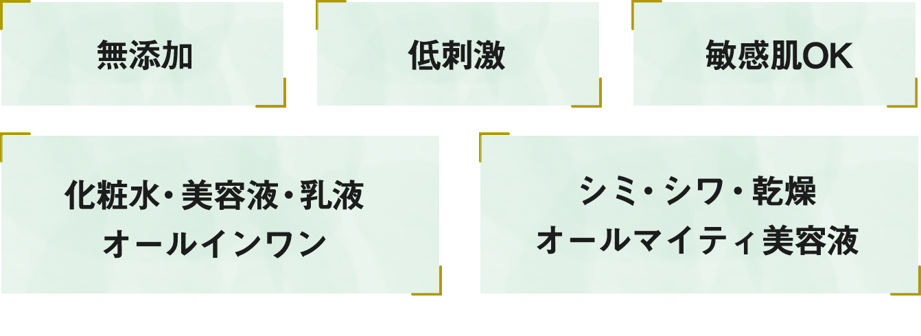 無添加 低刺激 敏感肌OK 化粧水・美容液・乳液オールインワン シミ・シワ・乾燥オールマイティ美容液