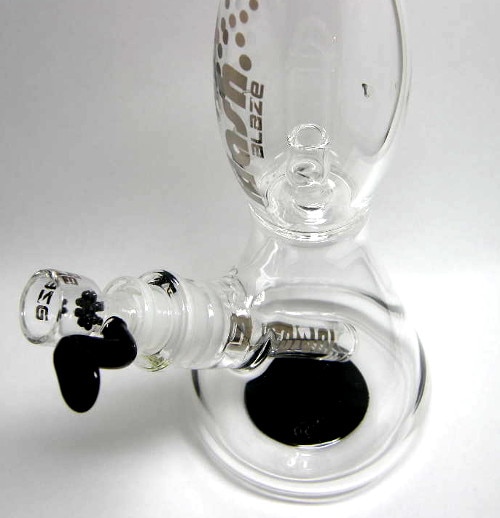 煙がトルネードする｢ブレイズ・ガラス｣ガラスボング/BLAZE JET FLASH GLASS BONG BLACK/喫煙具販売 ホールワールド