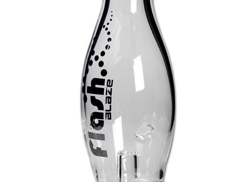 煙をスクリューさせて不純物を散らす｢ブレイズ・ガラス｣ガラスボング/BLAZE JET FLASH GLASS BONG-CLEAR/喫煙具販売  ホールワールド