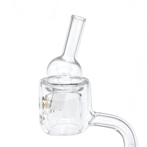 キャップ付属ワックス/オイル用クオーツガラスバンガー(ネイル/火皿