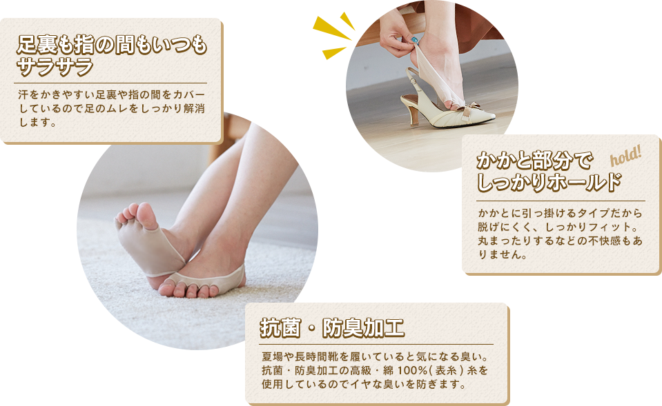 極浅タイプのカバーソックス