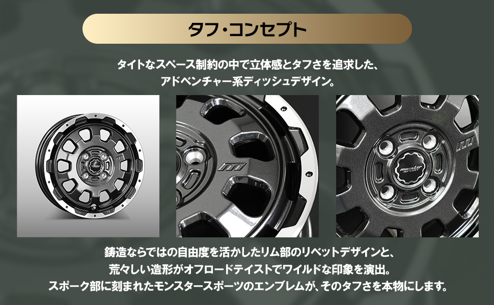 MONSTERSPORT[モンスタースポーツ][GX10T アルミホイール