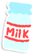 ミルク瓶アイコン
