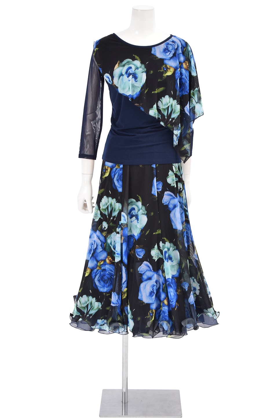 社交ダンストップス　ブラウス　社交ダンススカート レッスンウェア 新品　L ブラウス KR-BL928 | 社交ダンス タカダンス レッスンウェア