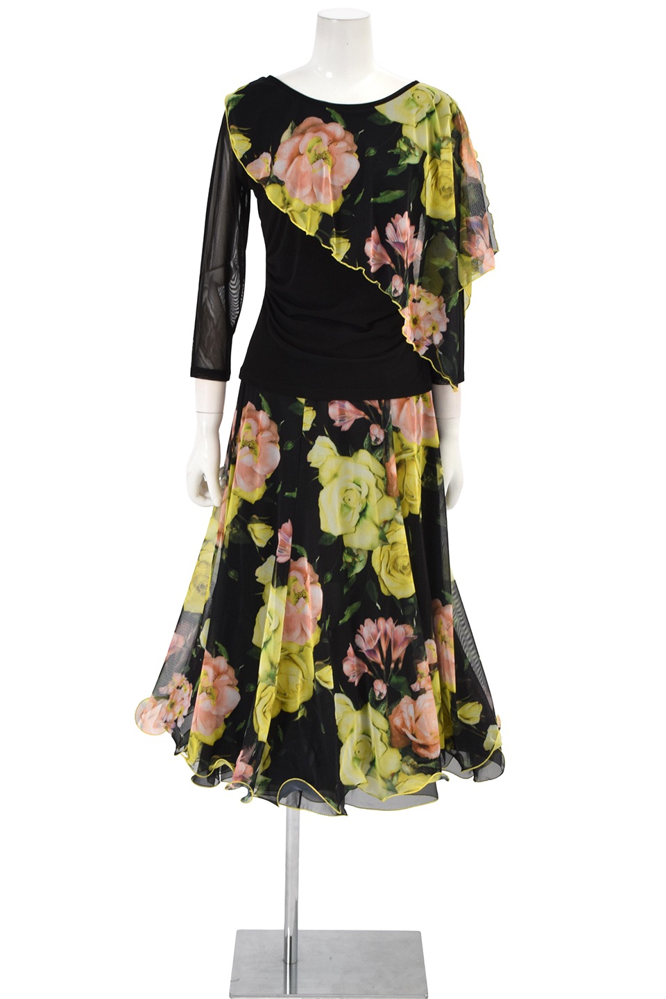 社交ダンストップス　ブラウス　社交ダンススカート レッスンウェア 新品　L ブラウス KR-BL928 | 社交ダンス タカダンス レッスンウェア