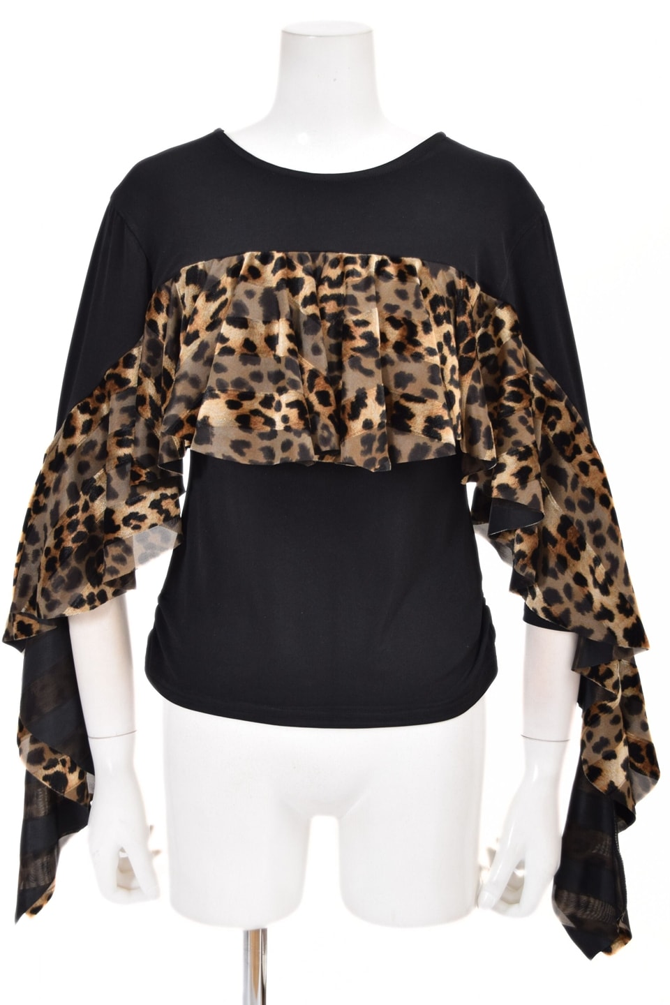 ★パパリンズ★B1510★美品【タカダンス】黒×ゴールド☆社交ダンス ブラウス KRBL959 | 社交ダンス タカダンス レッスンウェア 練習着