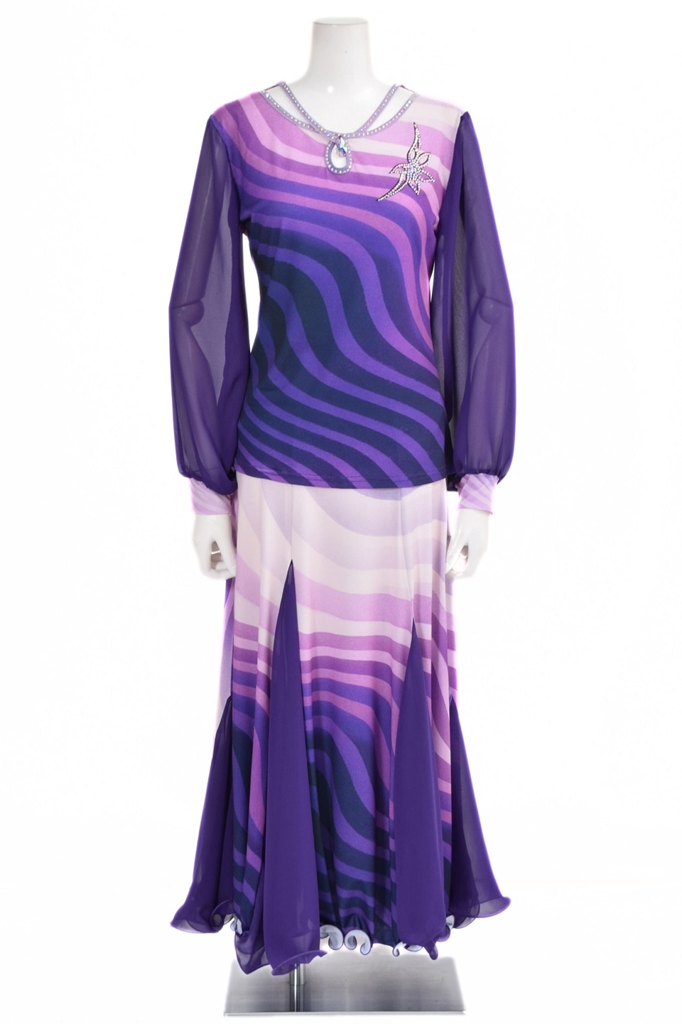 スカートKR-SK961 | 社交ダンス タカダンス レッスンウェア 練習着