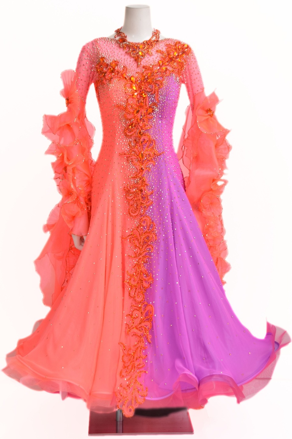 スタンダードドレス TDF-WS25028 マルチ M 社交ダンス タカダンス