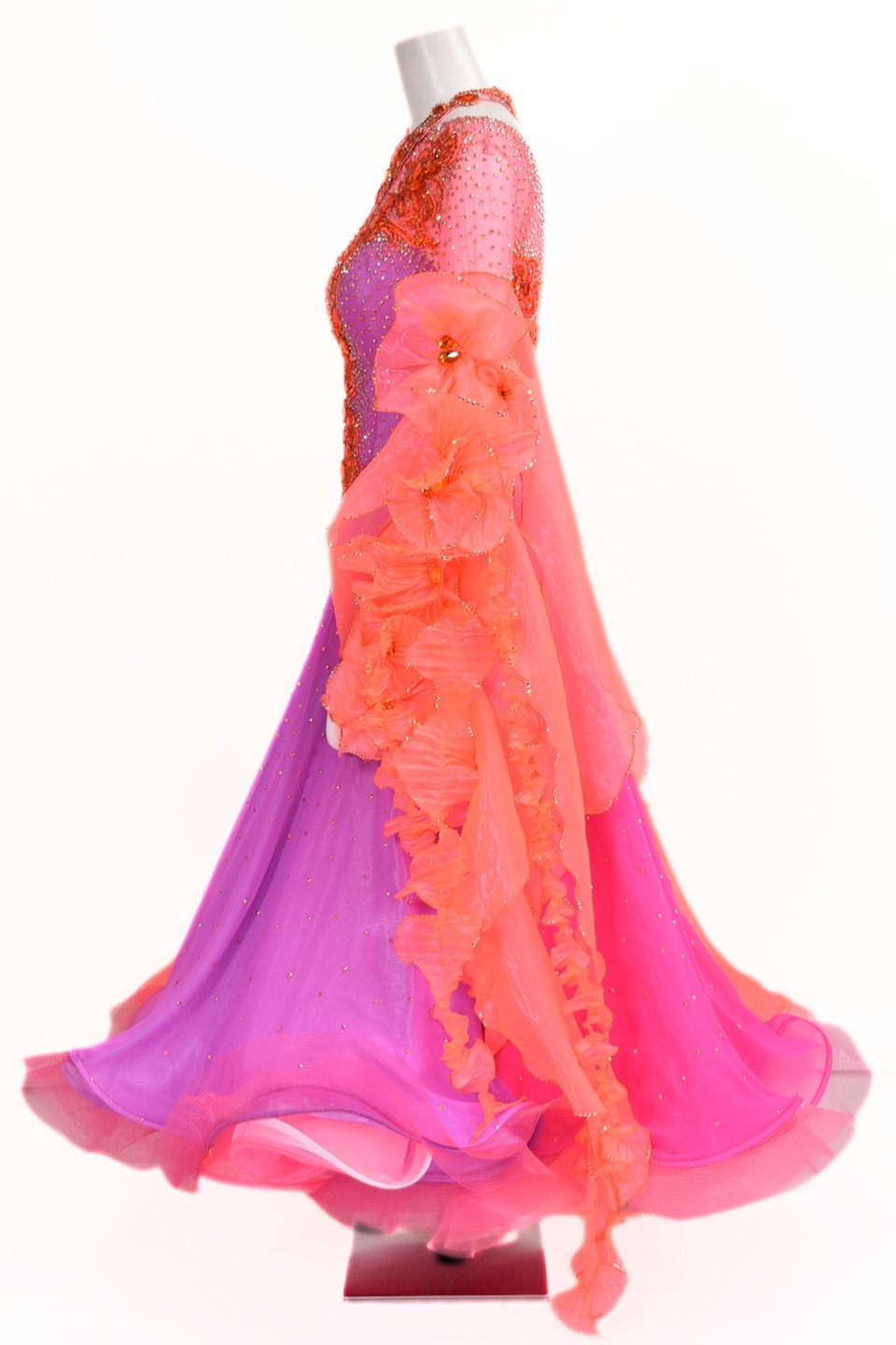 スタンダードドレス TDF-WS25028 マルチ M 社交ダンス タカダンス