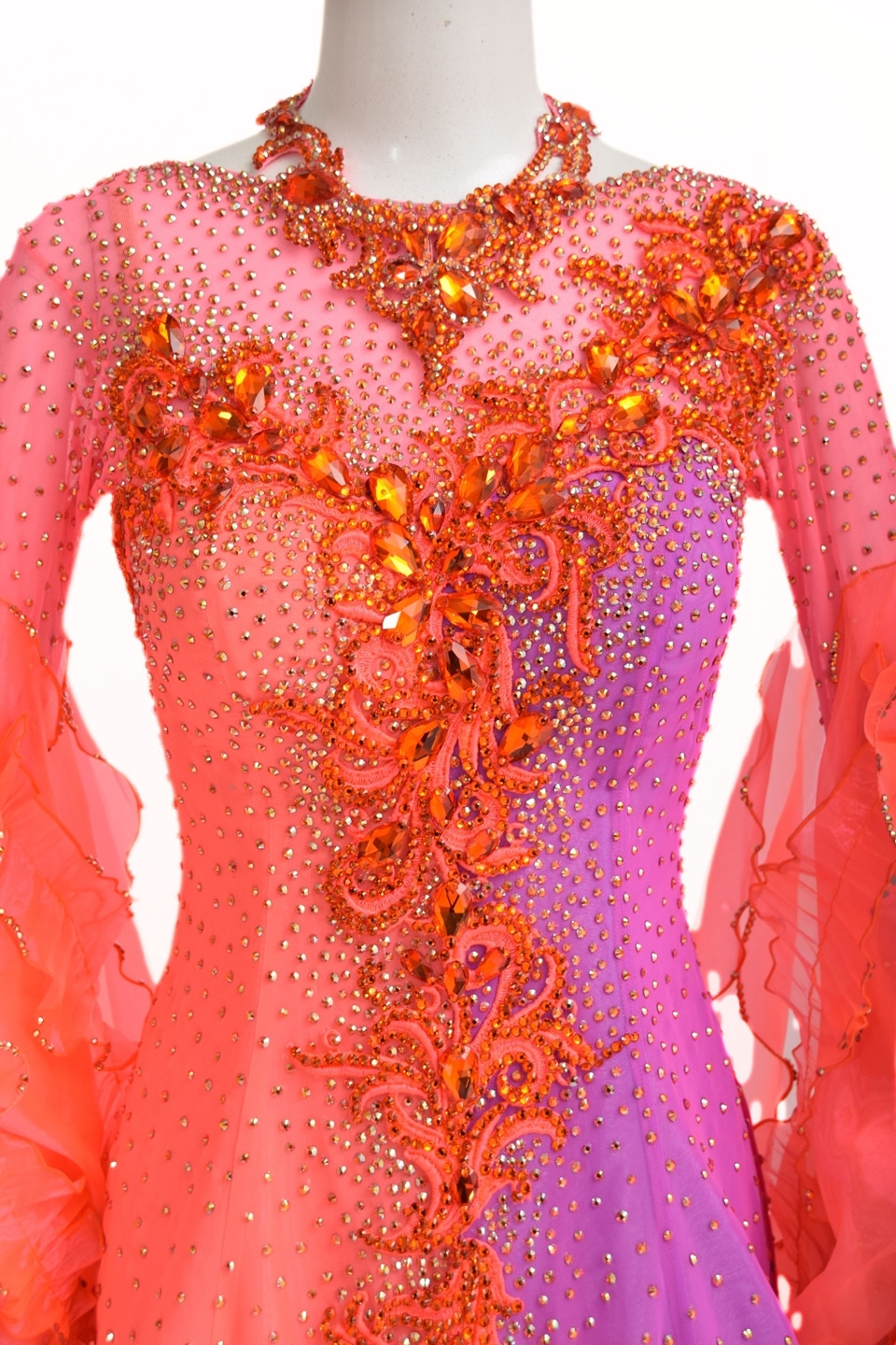 スタンダードドレス TDF-WS25028 マルチ M 社交ダンス タカダンス