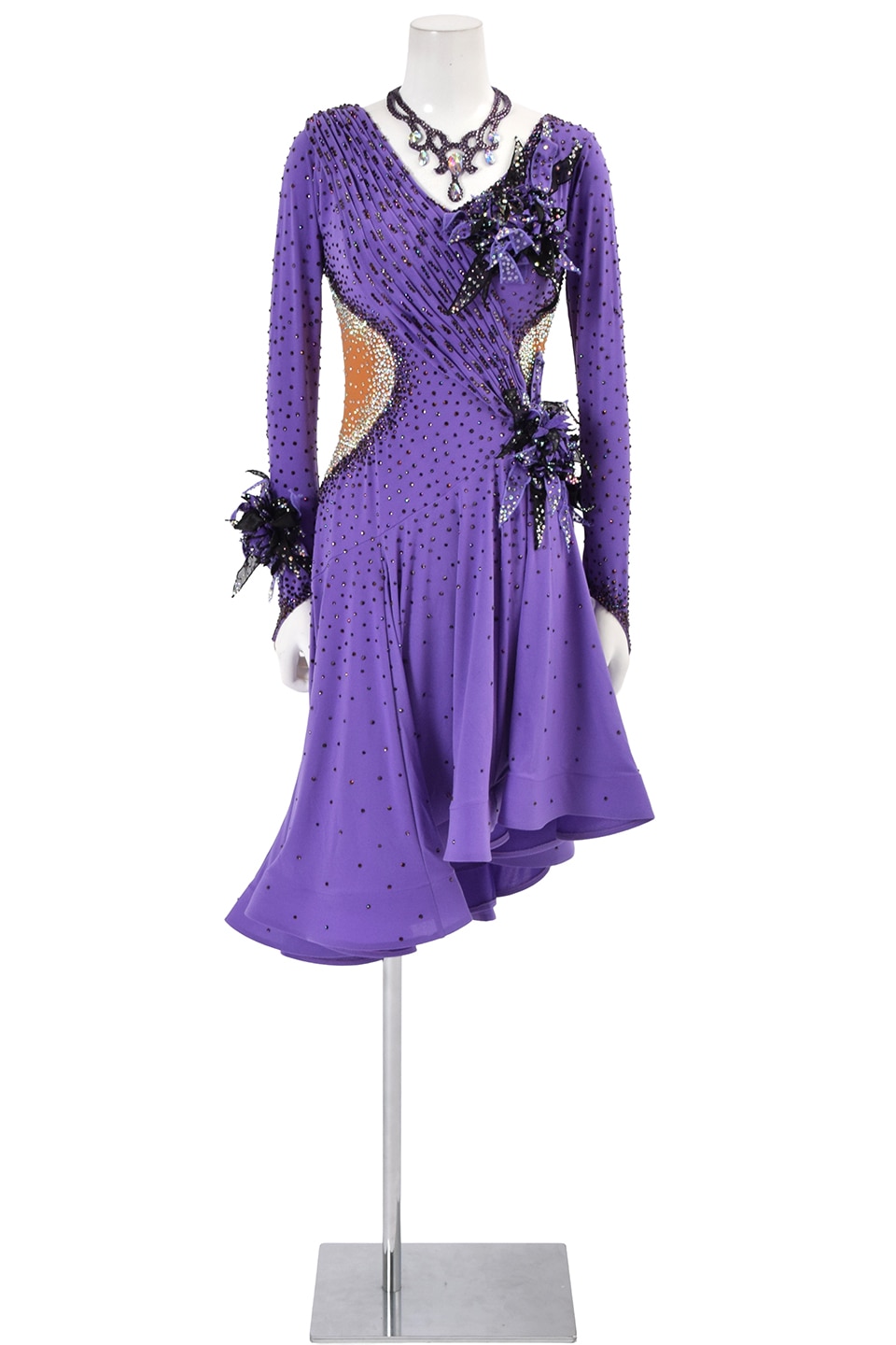 社交ダンスラテンドレス　タカダンス製 ラテンドレス WL0108AD ラベンダー L 社交ダンス タカダンス | LADIES