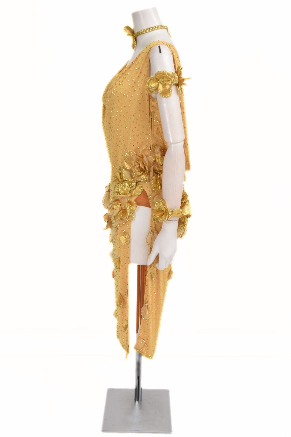 ラテンドレス WL0158D ゴールド S 社交ダンス タカダンス | LADIES