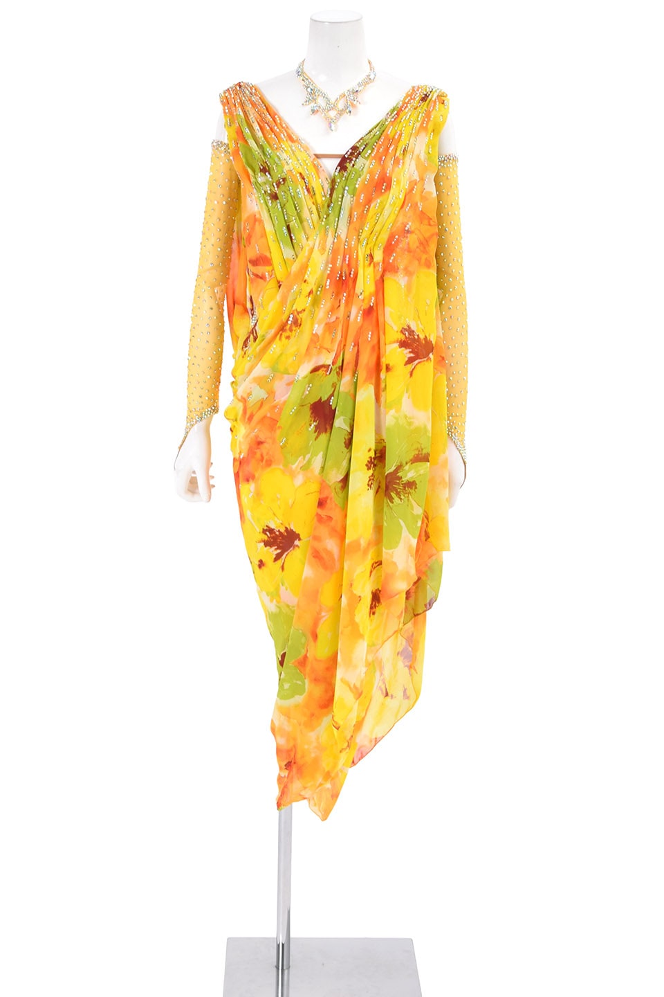 ラテンドレス WL0163AD サフラン S 社交ダンス タカダンス | LADIES