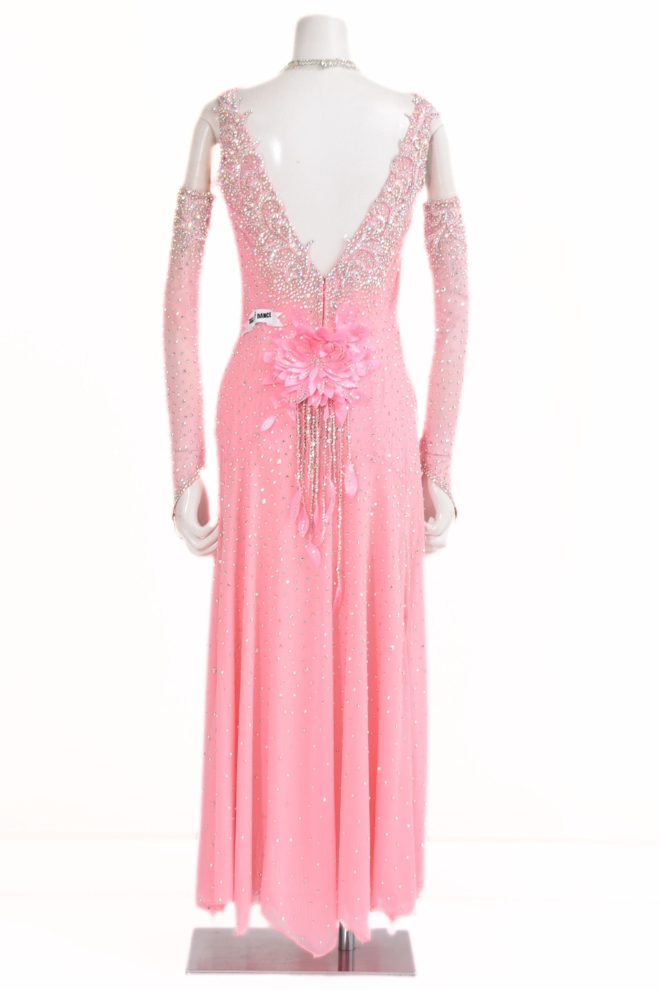 ラテンドレス WL0172D シュガーピンク M 社交ダンス タカダンス