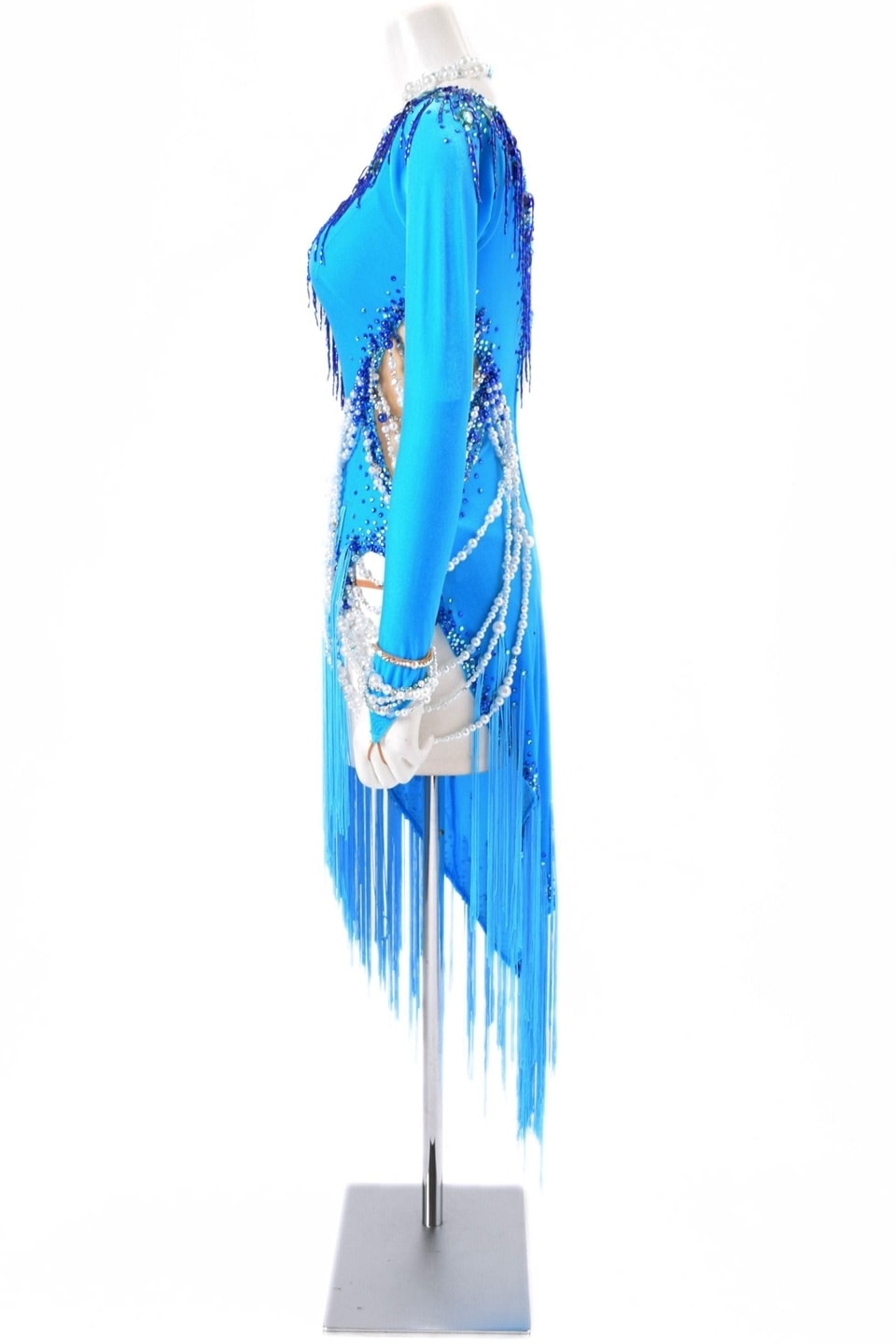 ラテンドレス WL0186D ターコイズ S 社交ダンス タカダンス | LADIES