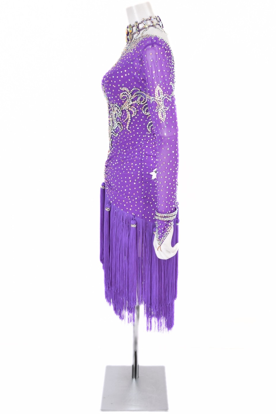 ラテンドレス WL0190D パープルレイン M 社交ダンス タカダンス