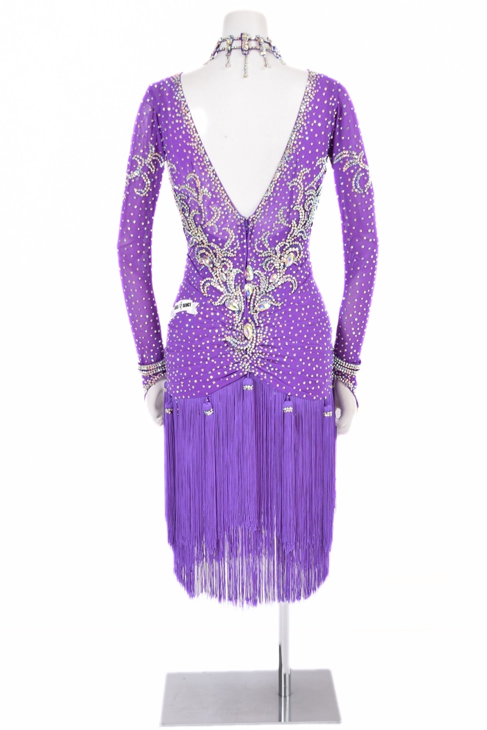 ラテンドレス WL0190D パープルレイン M 社交ダンス タカダンス