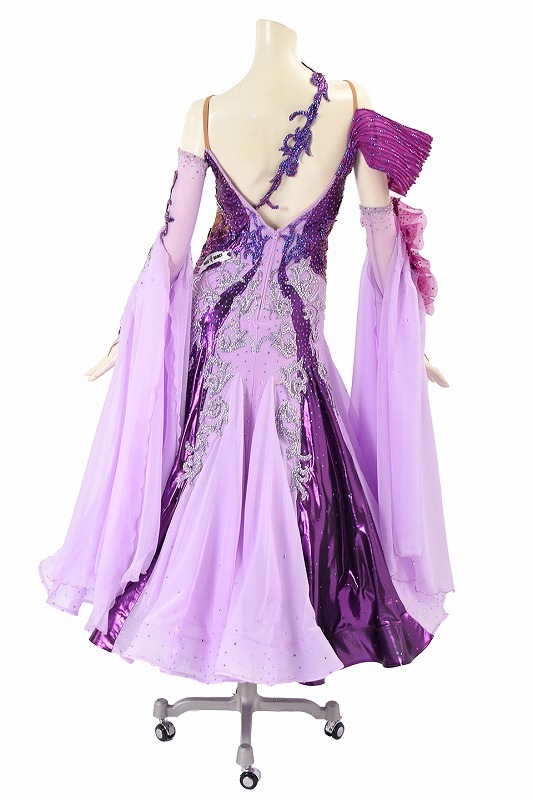 【かよ】紫スタンダードドレス 34b1685902f9dc8d586b16f04f4625