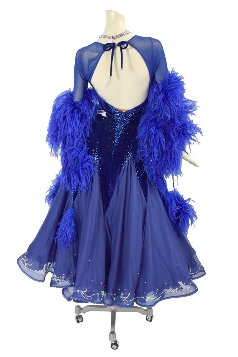 スタンダードドレス WS0664D サファイア S 社交ダンス モダンドレス