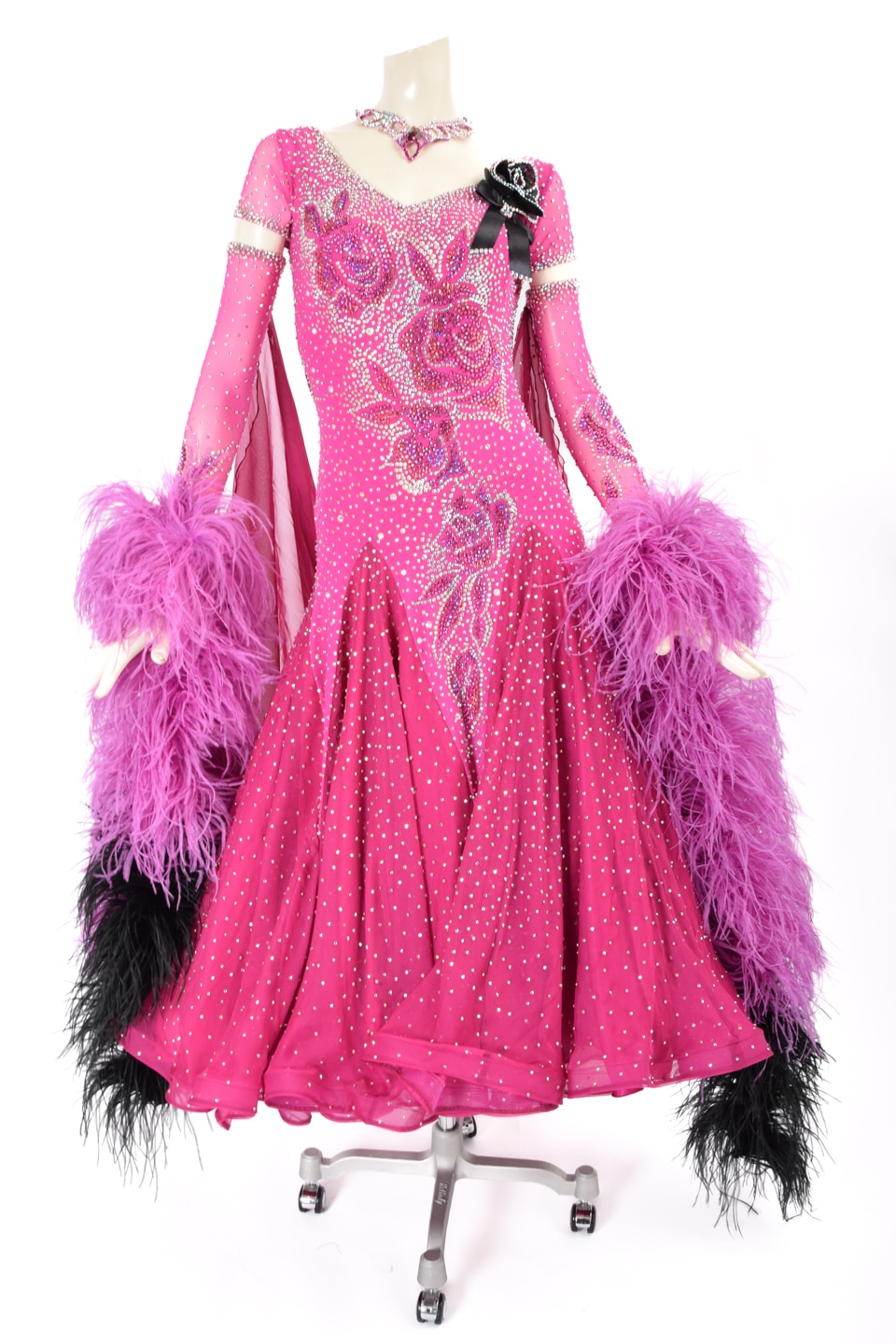 【りか】スタンド看板 Snack りか ピンクドレス タカダンス スタンダードドレス 3S-00173 ｜社交ダンス