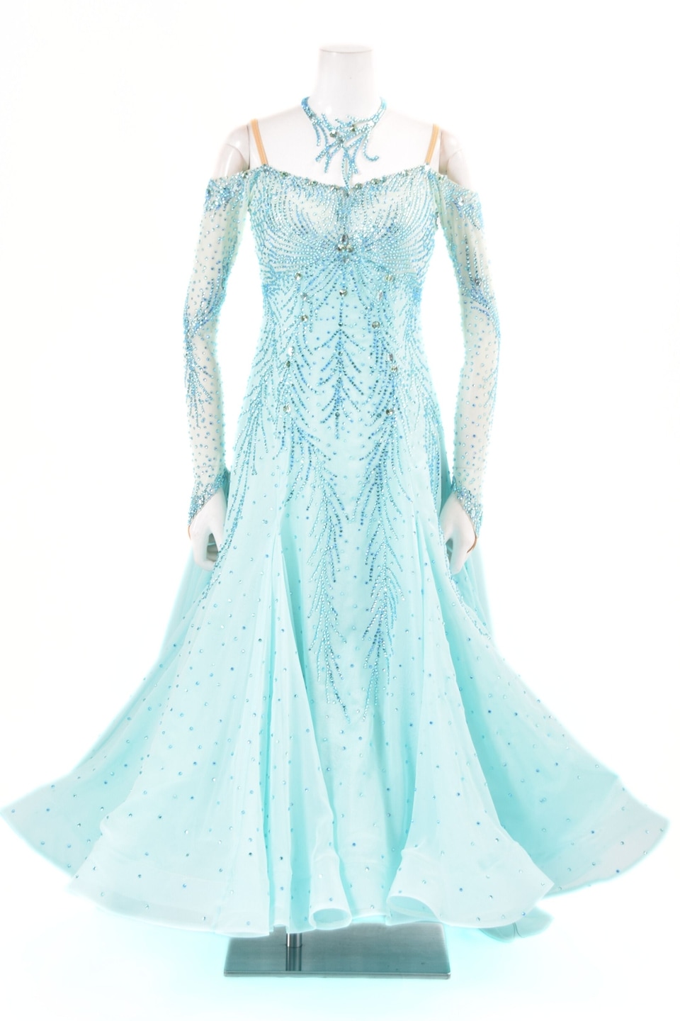 社交ダンスドレス【タカダンス】スタンダードドレス Mサイズ スタンダードドレス WS0683D スペアミント M 社交ダンス モダンドレス