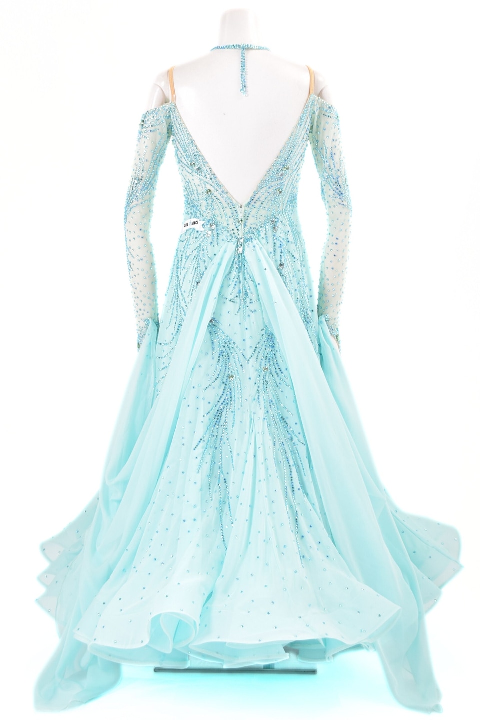 社交ダンス　ドレス　タカダンス スタンダードドレス WS0683D スペアミント M 社交ダンス モダンドレス