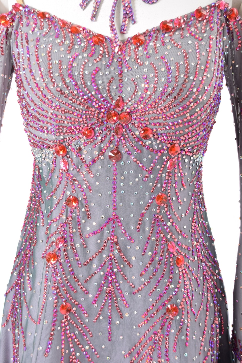 スタンダードドレス WS0683D ヘマタイト M 社交ダンス モダンドレス