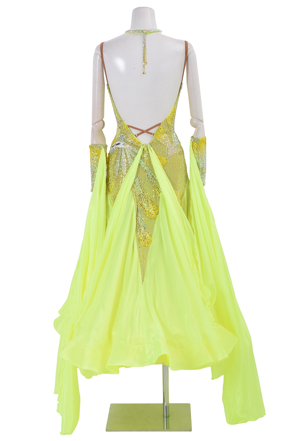 スタンダードドレス WS0694D トロピックライム S 社交ダンス モダン