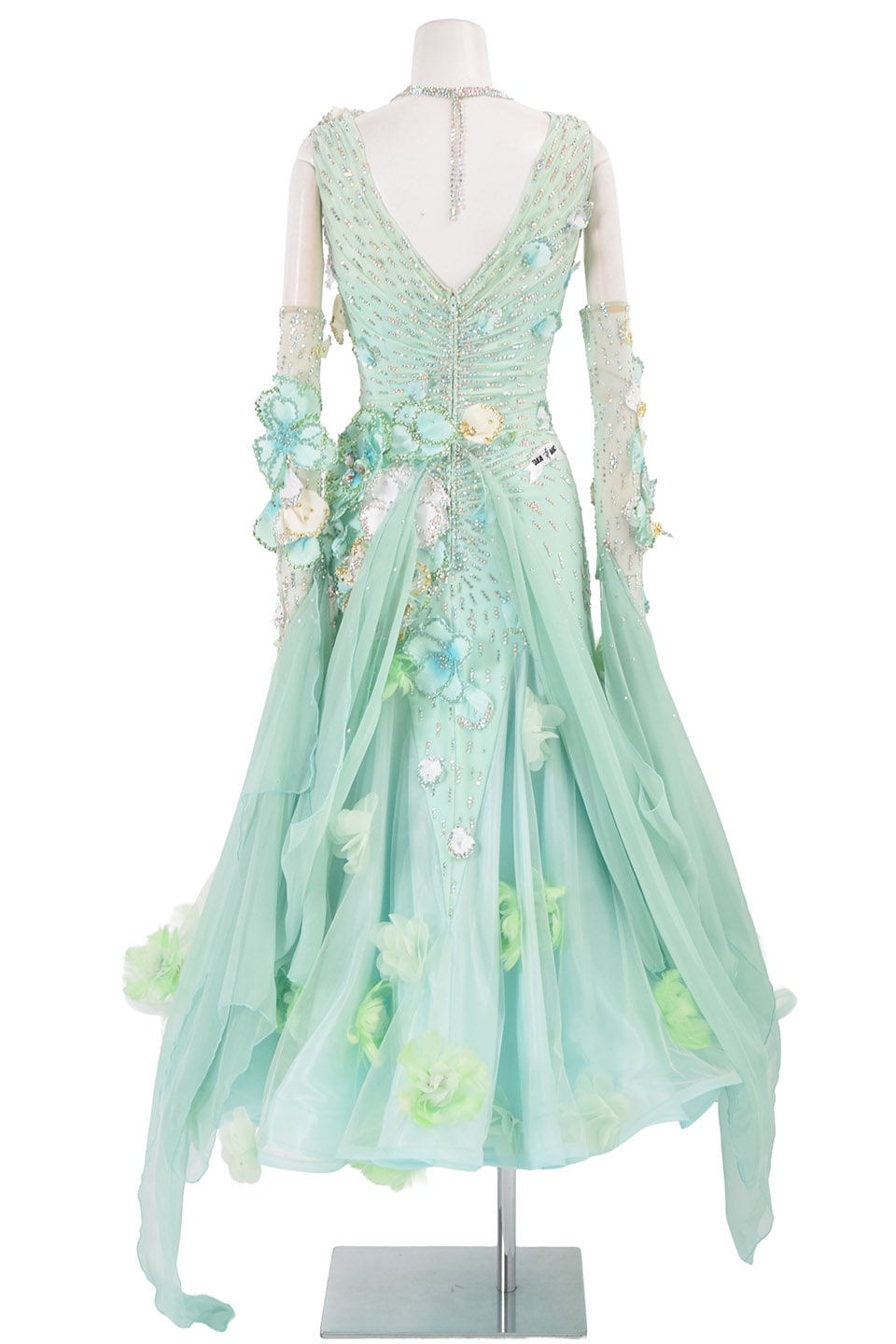 スタンダードドレス WS0699D ミントグリーン M 社交ダンス モダン