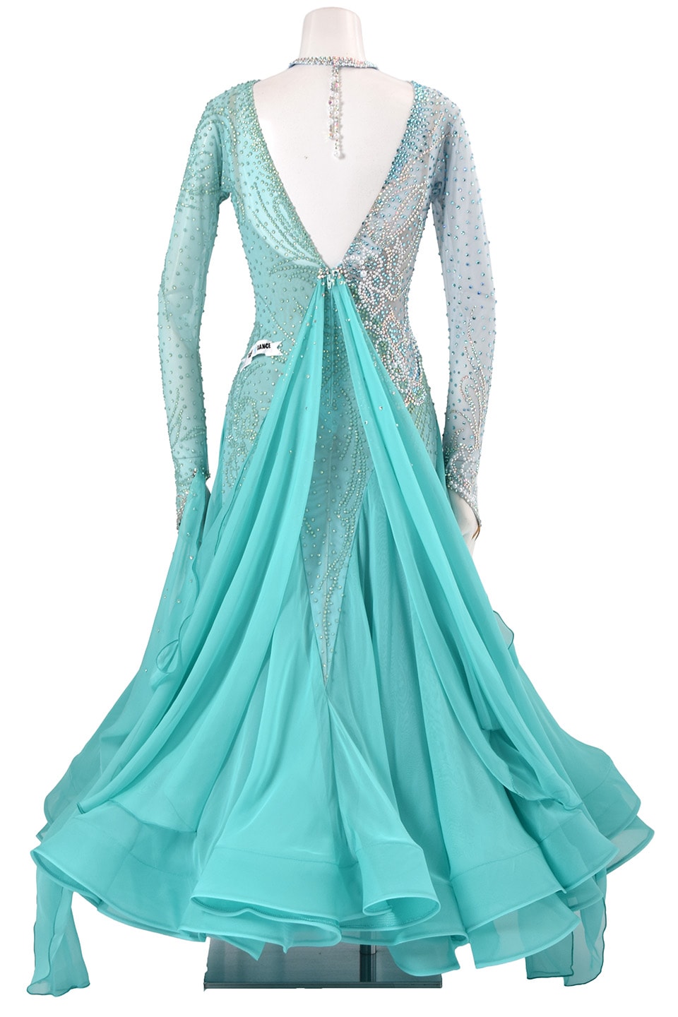 スタンダードドレス WS0733D アイスブルー/ティファニー L 社交