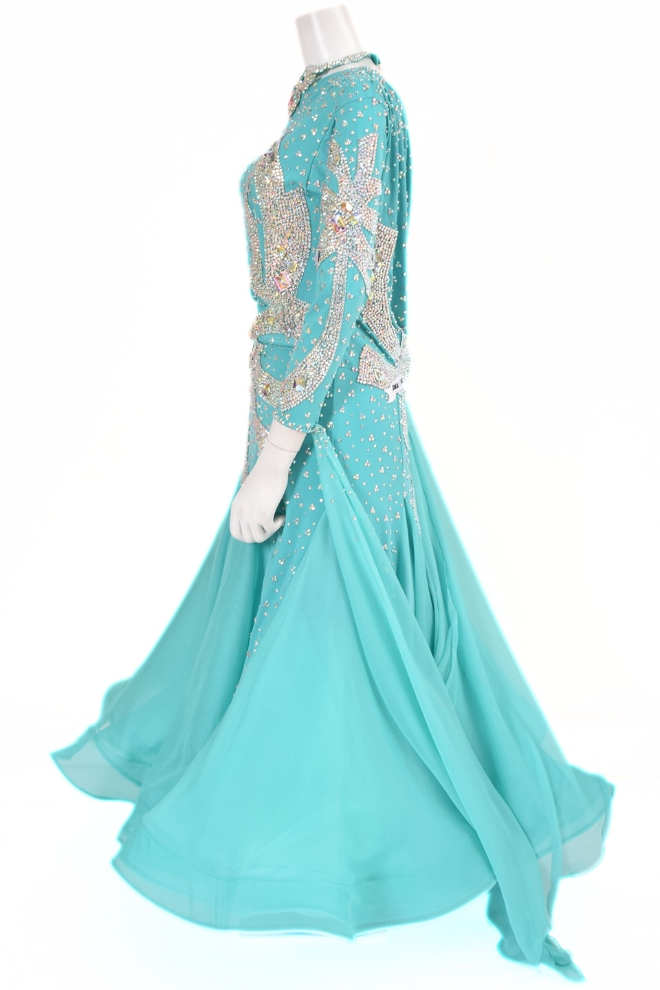 スタンダードドレス WS0735D L 社交ダンス モダンドレス ボールルーム