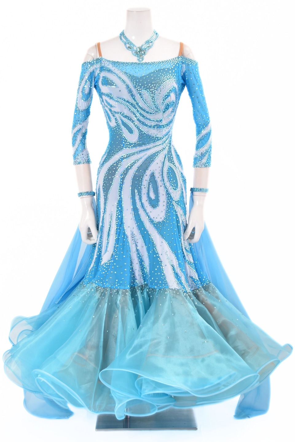 モレ　タヒチアン　フラダンス　ターコイズブルー モレ タヒチアン フラダンス ターコイズブルー