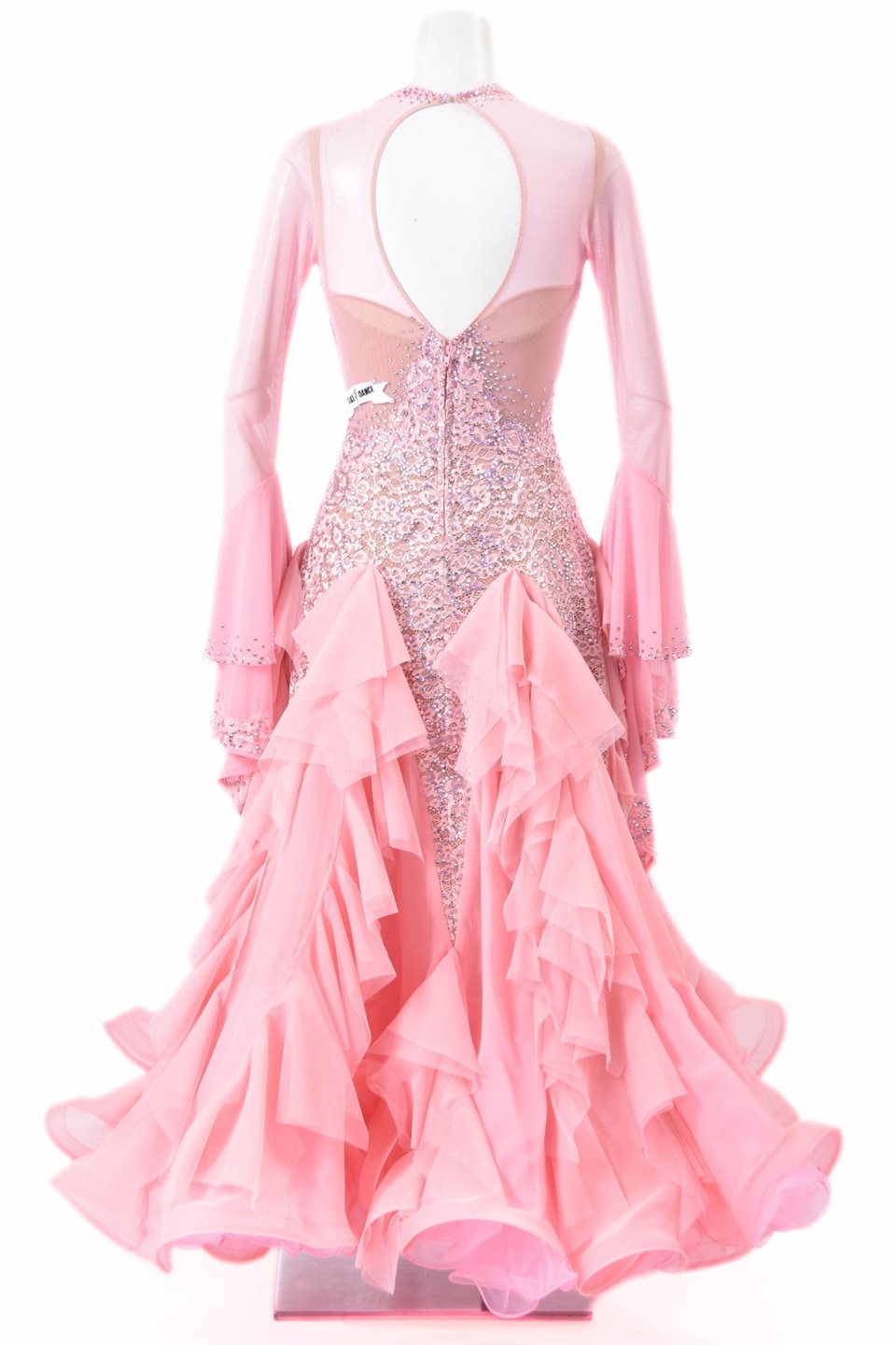 スタンダードドレス WS0740D シュガーピンク S 社交ダンス モダン