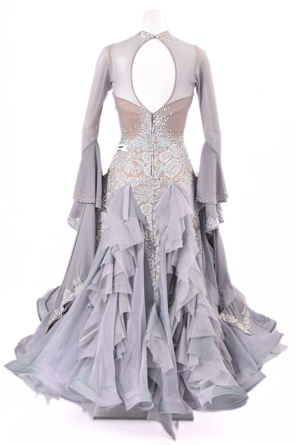 社交ダンスドレス (スタンダード) スタンダードドレス WS0740D ヘマタイト S 社交ダンス モダンドレス