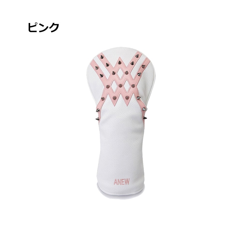 ANEW アニュー Logo Line Stud Driver Cover ゴルフ ロゴライン ANEW アニュー Logo Line Stud Driver Cover ゴルフ ロゴライン